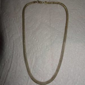 ES 925 Sterling Chain Mesh Necklace